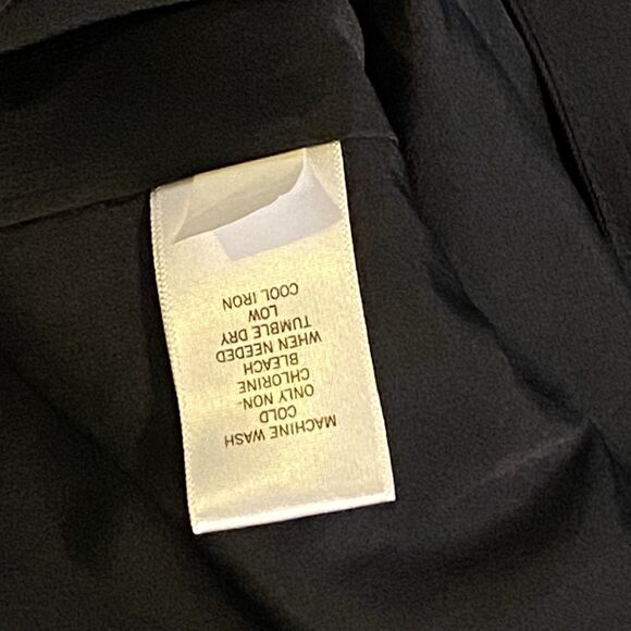 Banana Republic Factory Purple And Black Silky Lightweight Sleeveless Dress Sz 0 - Picture 7 of 12